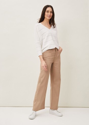 Phase Eight Viona Wide Leg Jeans Grey Australia | CP9824305